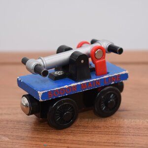 Sodor Main Line Hand Car Dark Blue Learning Curve Thomas & Friends Wooden Trains